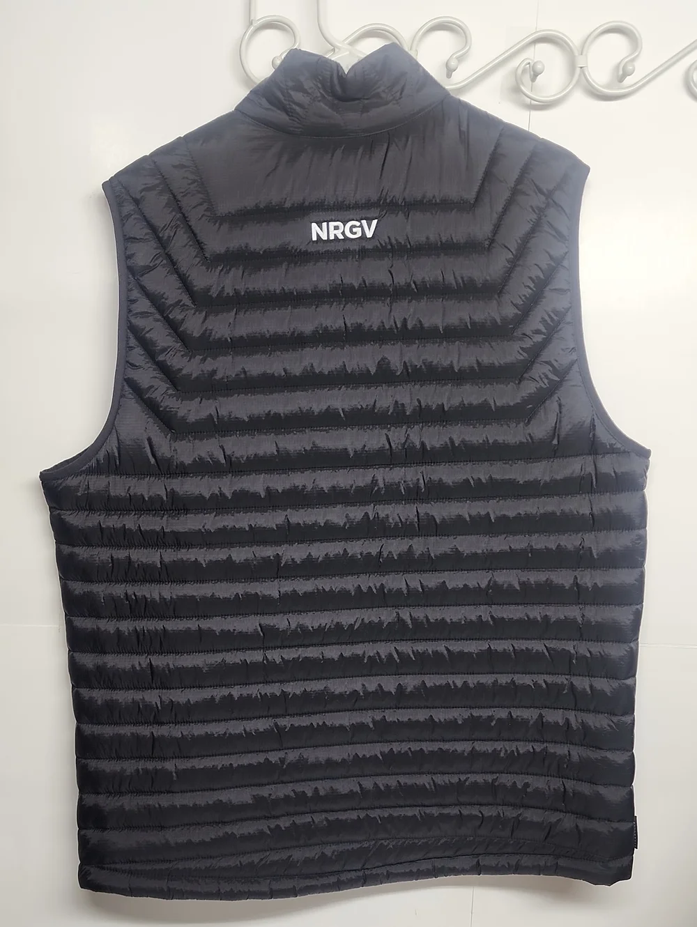 STORMTECH PERFORMANCE CREW mens Black Quilted Puffer Vest w/ Blue Trim SZ XL/TG